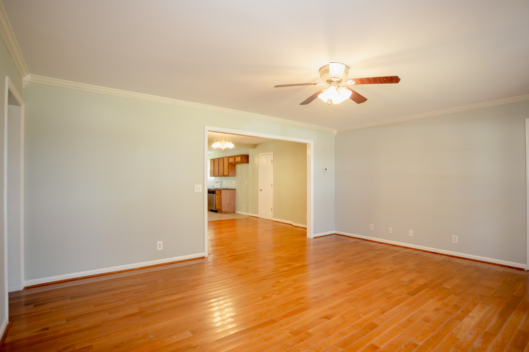 1052 Randy Road Ashland City, TN 37015 - Photo 6 of 30 a view of room with hardwood floor and ceiling fan