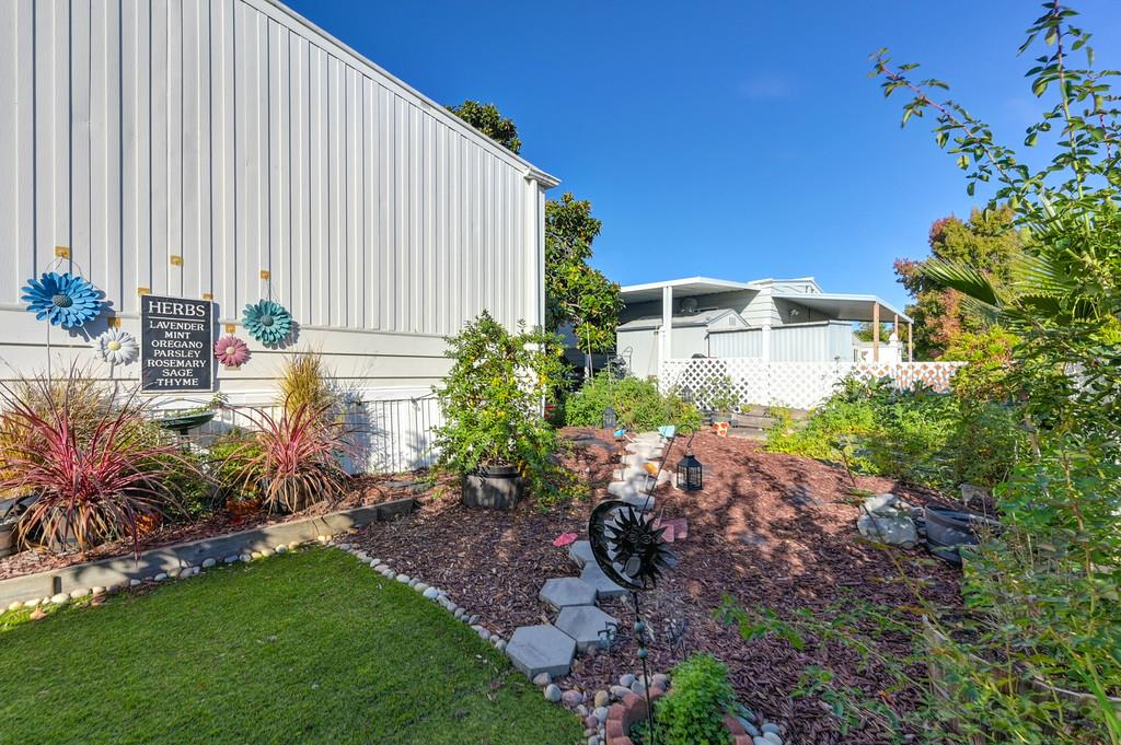 7512 Bufflehead Lane Citrus Heights, CA 95621 - Photo 49 of 52 a view of a garden with a bench