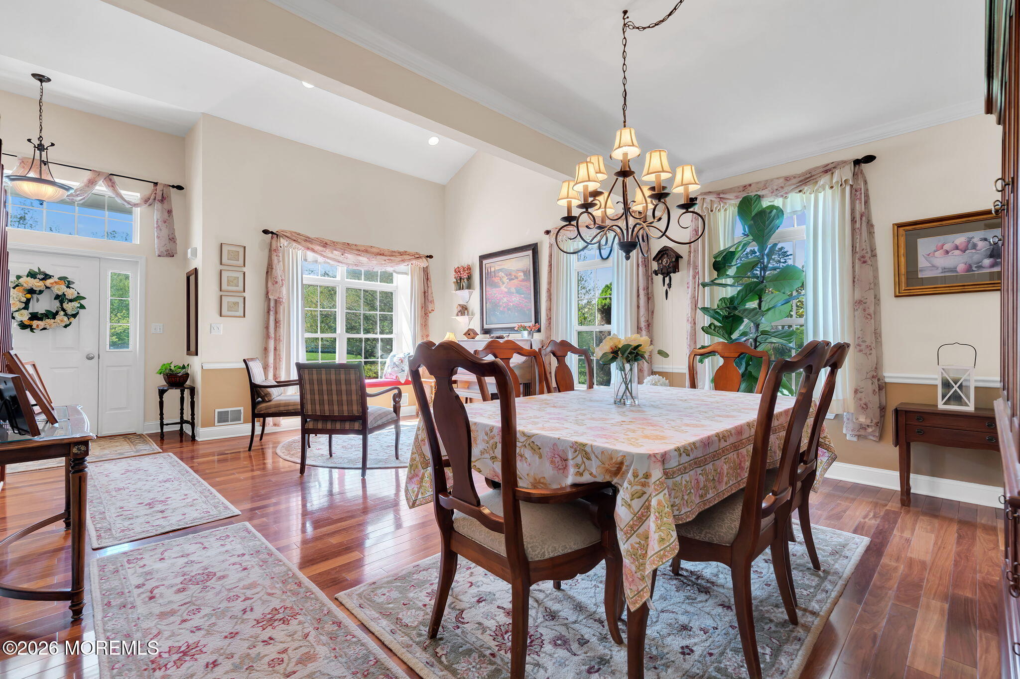 343 Nighthawk Lane Jackson, NJ 08527 - Photo 19 of 72 a view of a dining room with furniture window and wooden floor