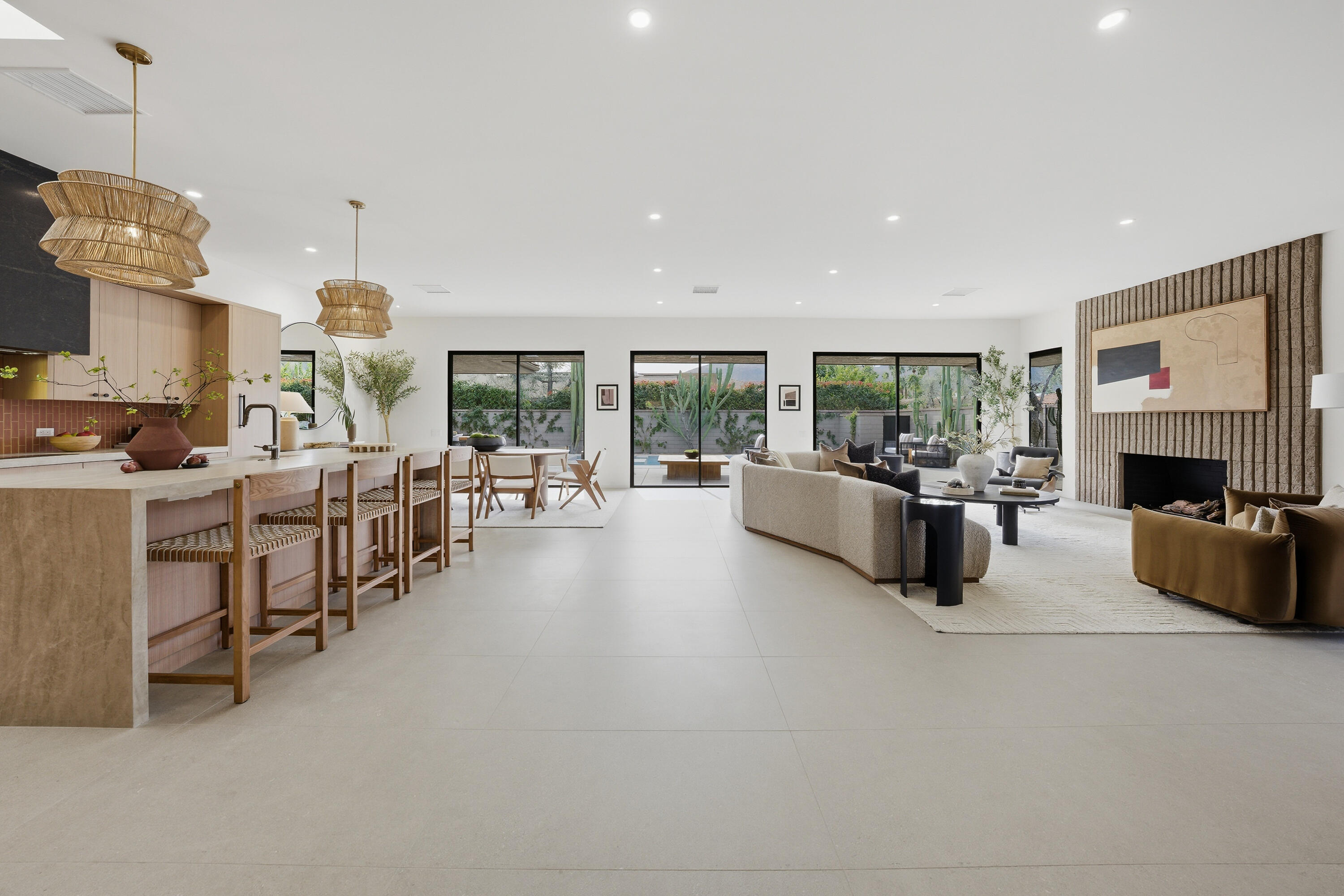 14 Rutgers Court Rancho Mirage, CA 92270 - Photo 24 of 59 a living room with furniture and a fireplace