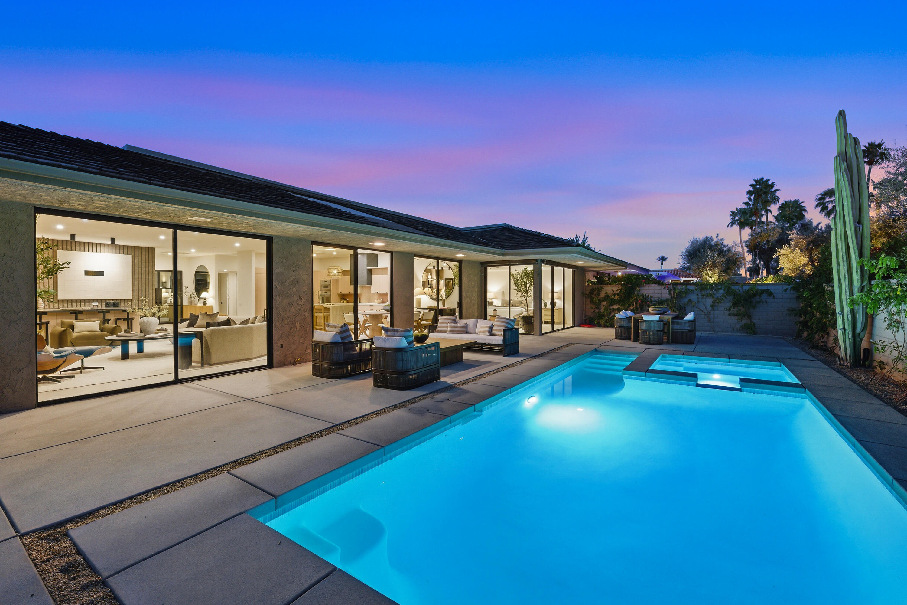 14 Rutgers Court Rancho Mirage, CA 92270 - Photo 7 of 59 a view of swimming pool with outdoor seating