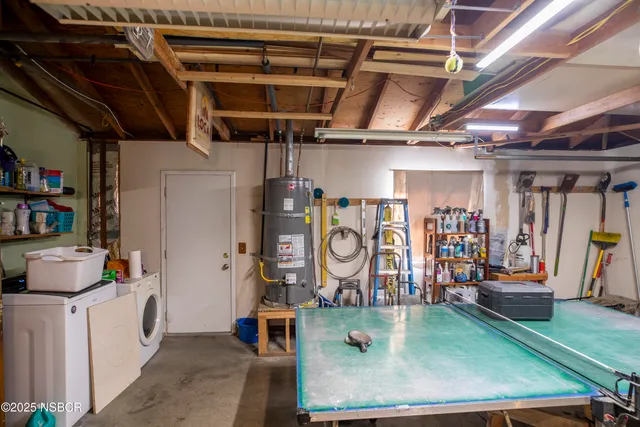 a view of storage and utility room