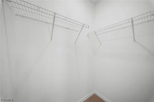 a view of a garage