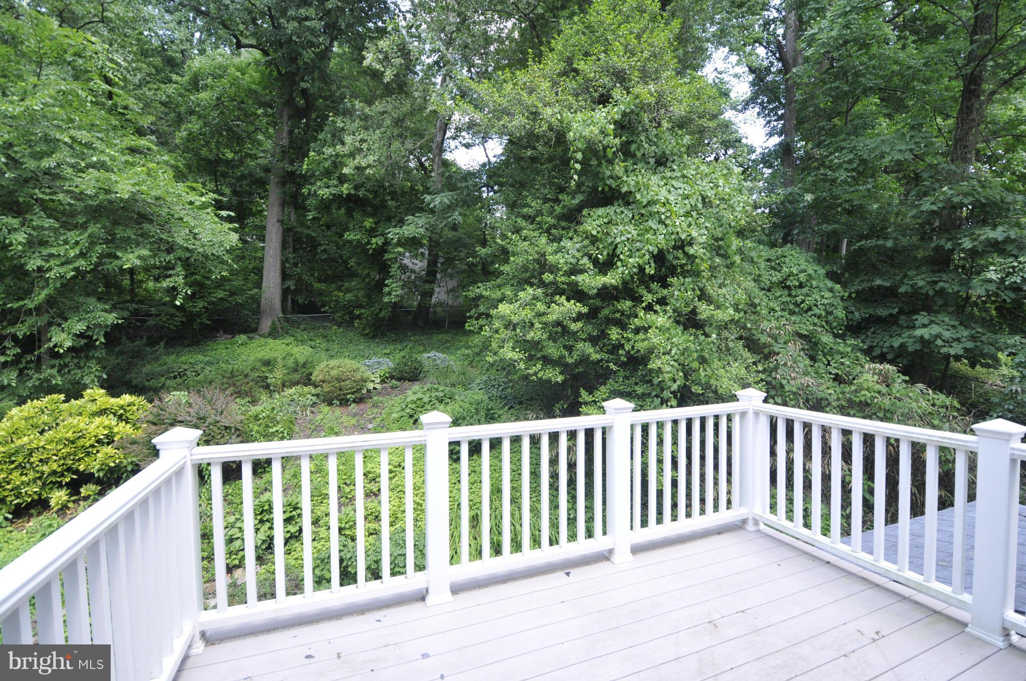 5411 Falls Rd Terrace Baltimore, MD 21210 - Photo 22 of 22 a balcony with trees in front of it