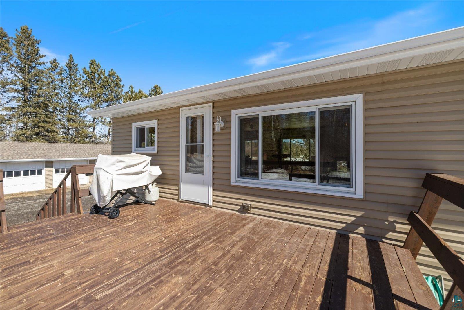 3495 Deer Forest Road Makinen, MN 55763 - Photo 27 of 71 Wooden terrace featuring area for grilling