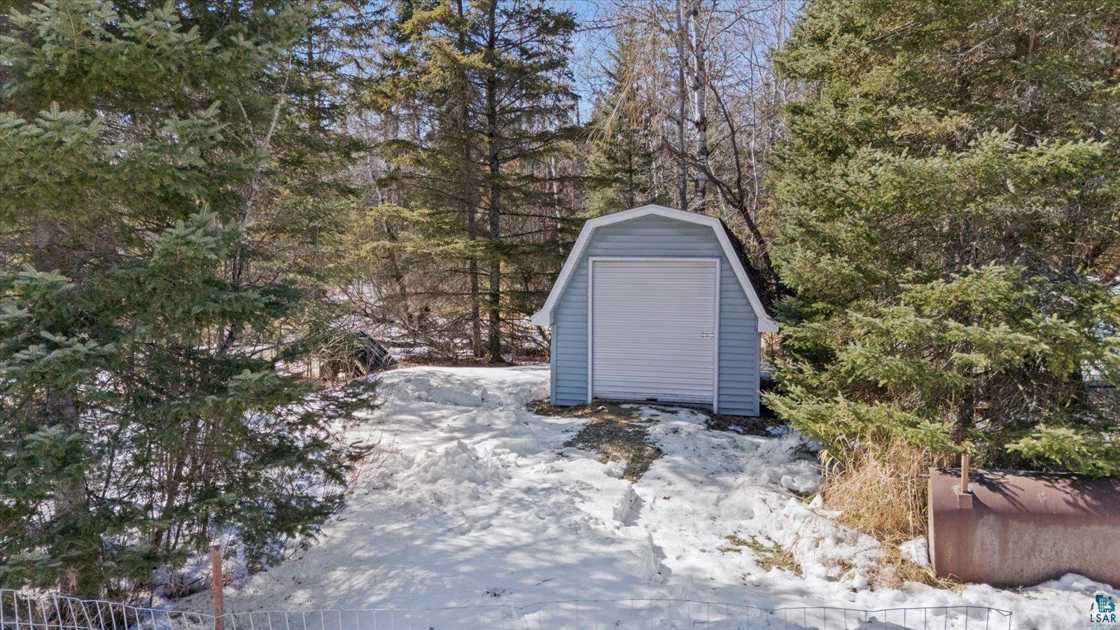 3495 Deer Forest Road Makinen, MN 55763 - Photo 63 of 71 Snow covered structure with a shed