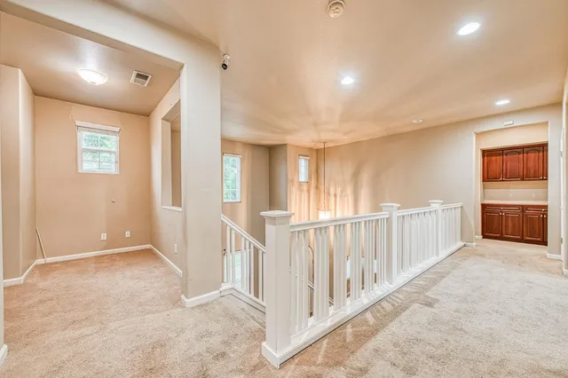 a view of an entryway with stairs