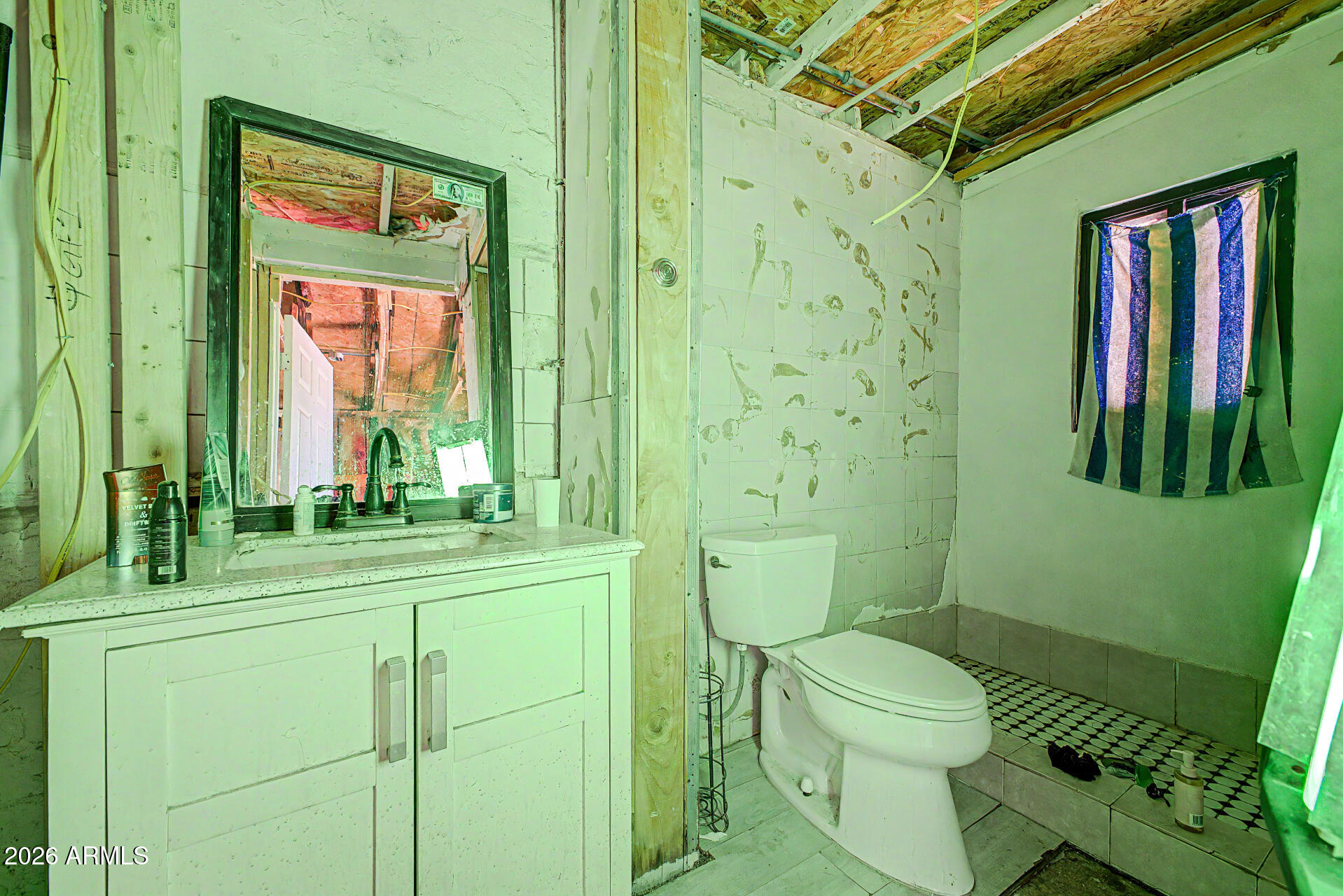 1612 South 5th Street Phoenix, AZ 85004 - Photo 17 of 27 a bathroom with a toilet a sink and a shower