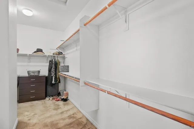 a bedroom with a bed and a closet