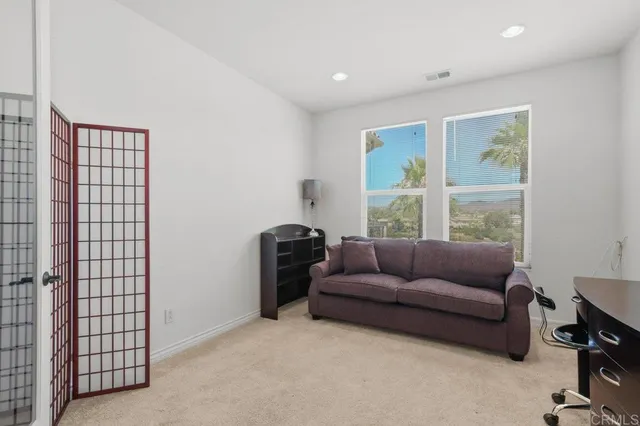 a view of a city with sunset