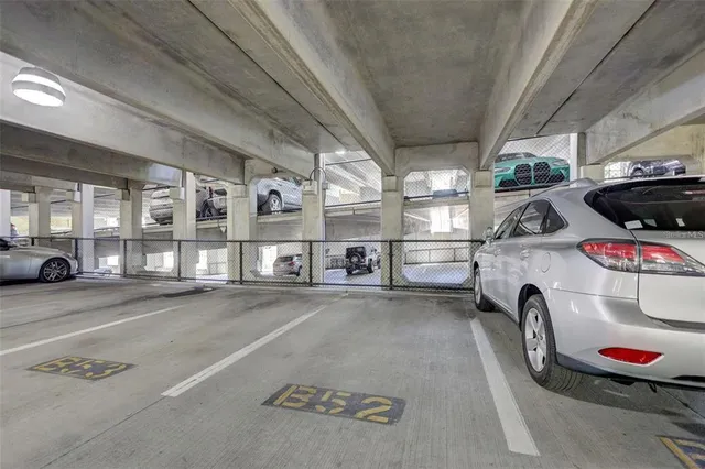 a view of parking garage