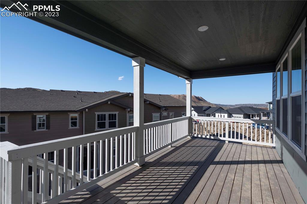 210 Felicity Loop Castle Rock, CO 80109 - Photo 25 of 27 a view of a balcony with wooden floor