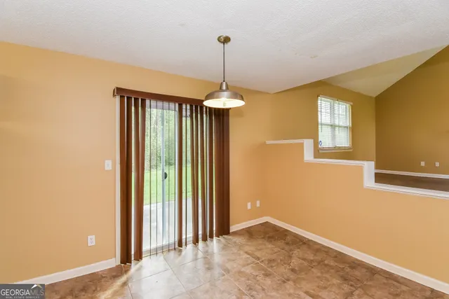 a view interior of a house with a window