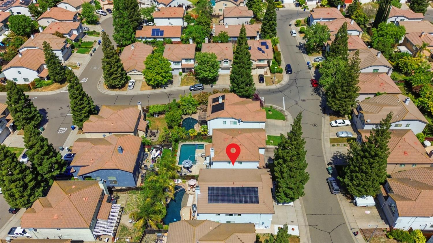 11568 Pyrites Court Gold River, CA 95670 - Photo 55 of 60 an aerial view of residential houses with outdoor space