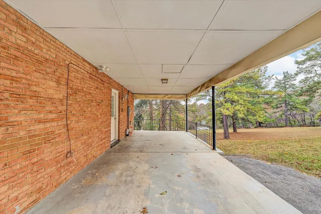 a backyard of a house