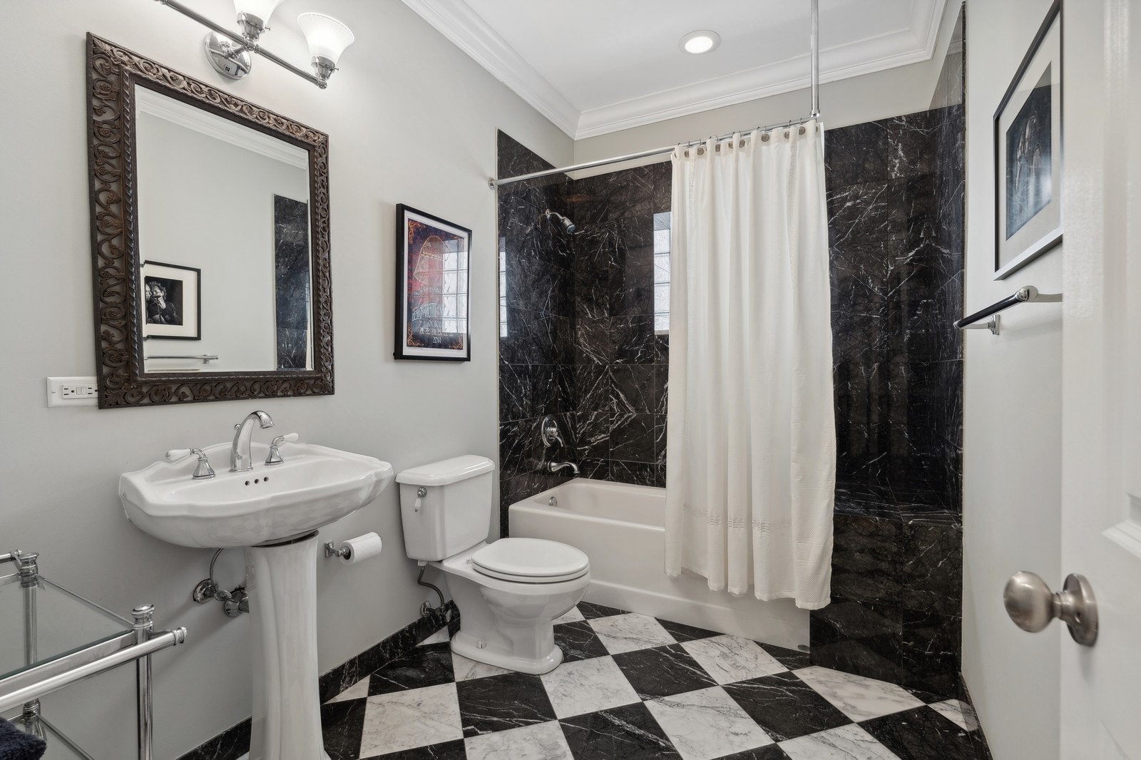 2027 North Howe Street, Unit 1 Chicago, IL 60614 - Photo 21 of 28 a bathroom with a sink toilet and shower