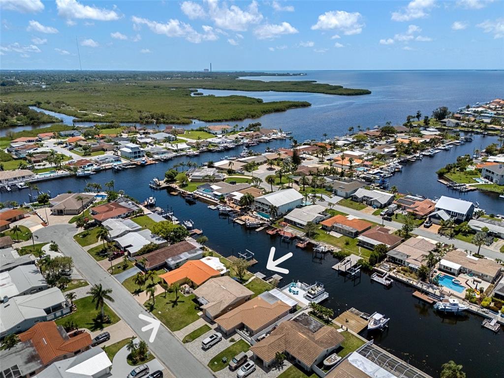 4937 Dory Drive New Port Richey, FL 34652 - Photo 68 of 68 an aerial view of ocean and residential houses with outdoor space