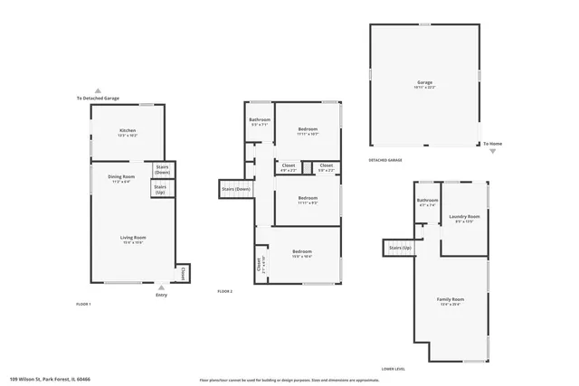 $239,700 | 109 Wilson Street, Park Forest, IL 60466