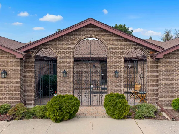 a front view of a house