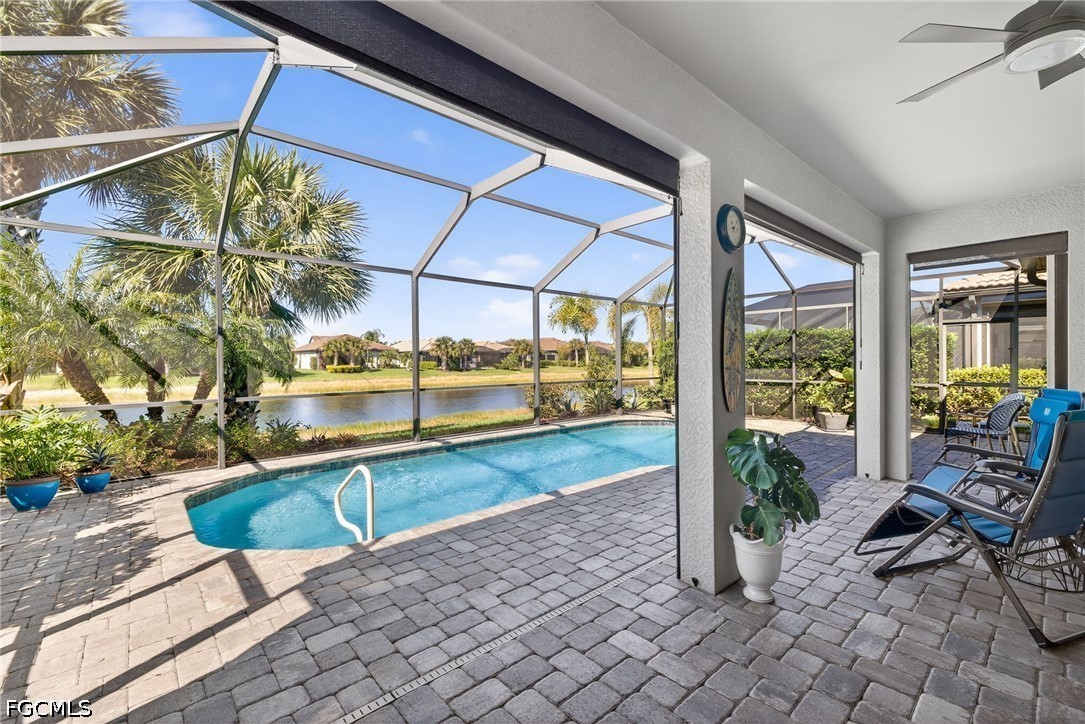 11932 Bourke Place Fort Myers, FL 33913 - Photo 32 of 44 a view of a porch with chairs and backyard