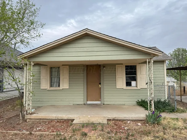 a front view of a house