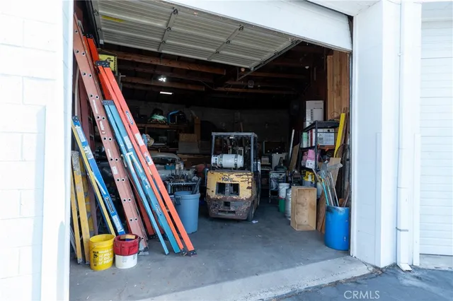 a view of a storage room