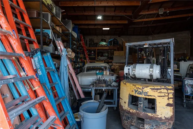 a view of store room with wooden floor