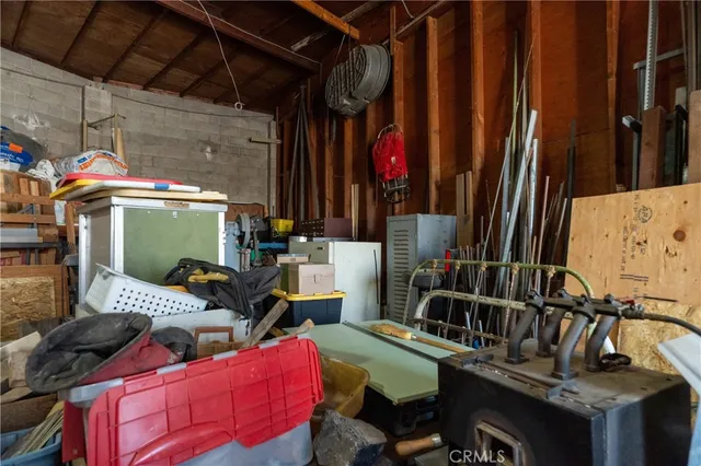 a view of storage and utility room