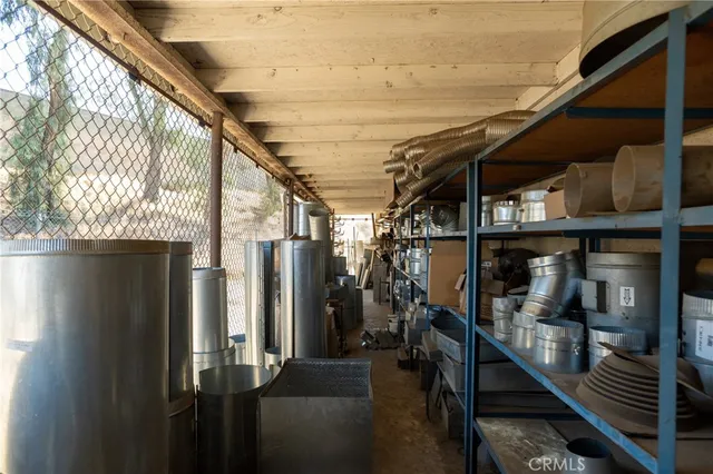 a view of storage and utility room