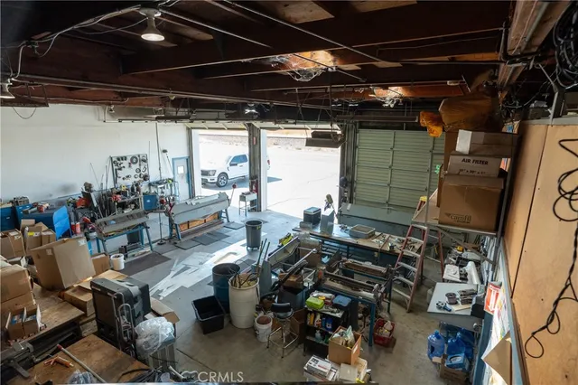 a view of a storage room