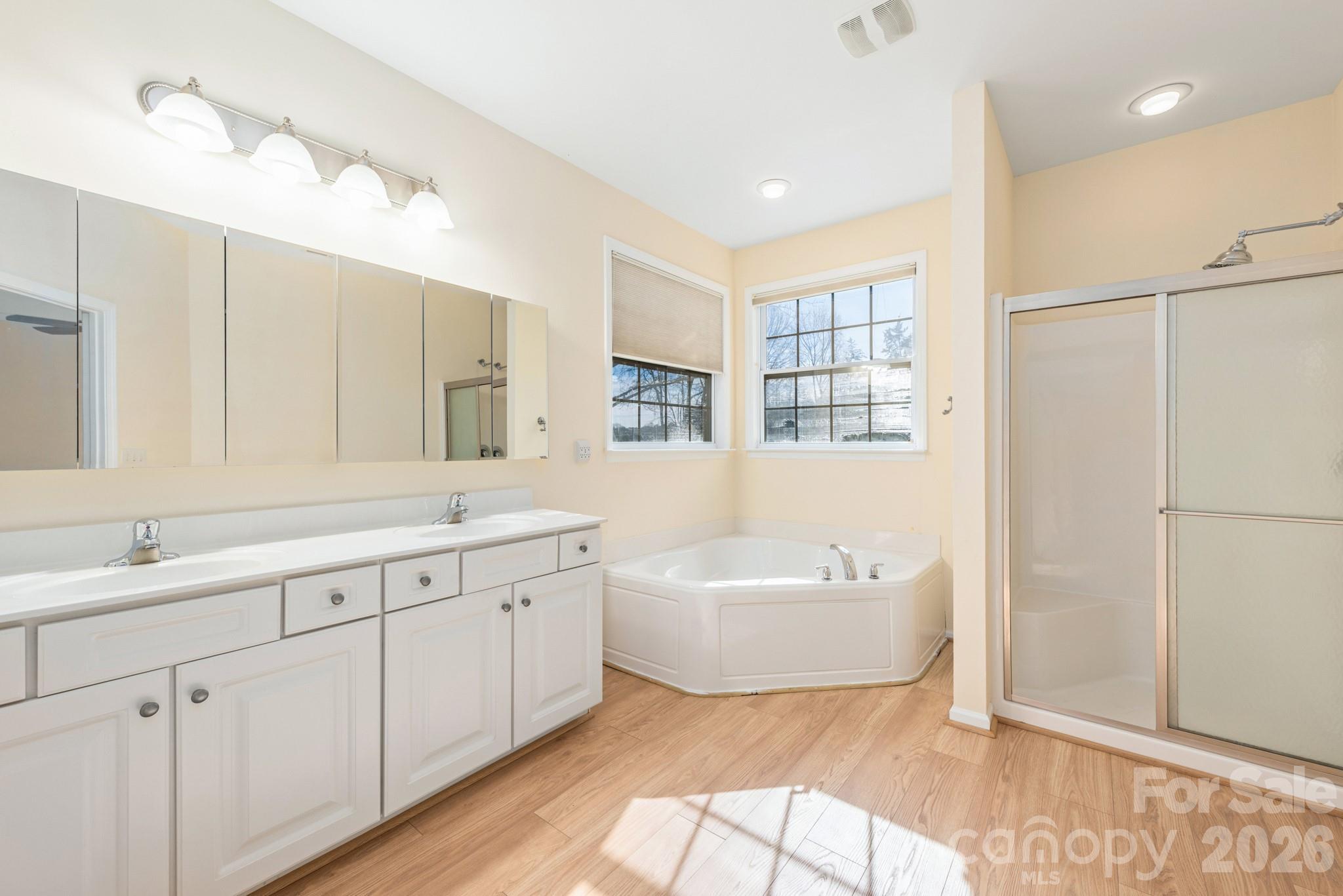 2013 Citron Avenue Fort Mill, SC 29708 - Photo 19 of 34 a spacious bathroom with a double vanity sink a mirror and a bathtub