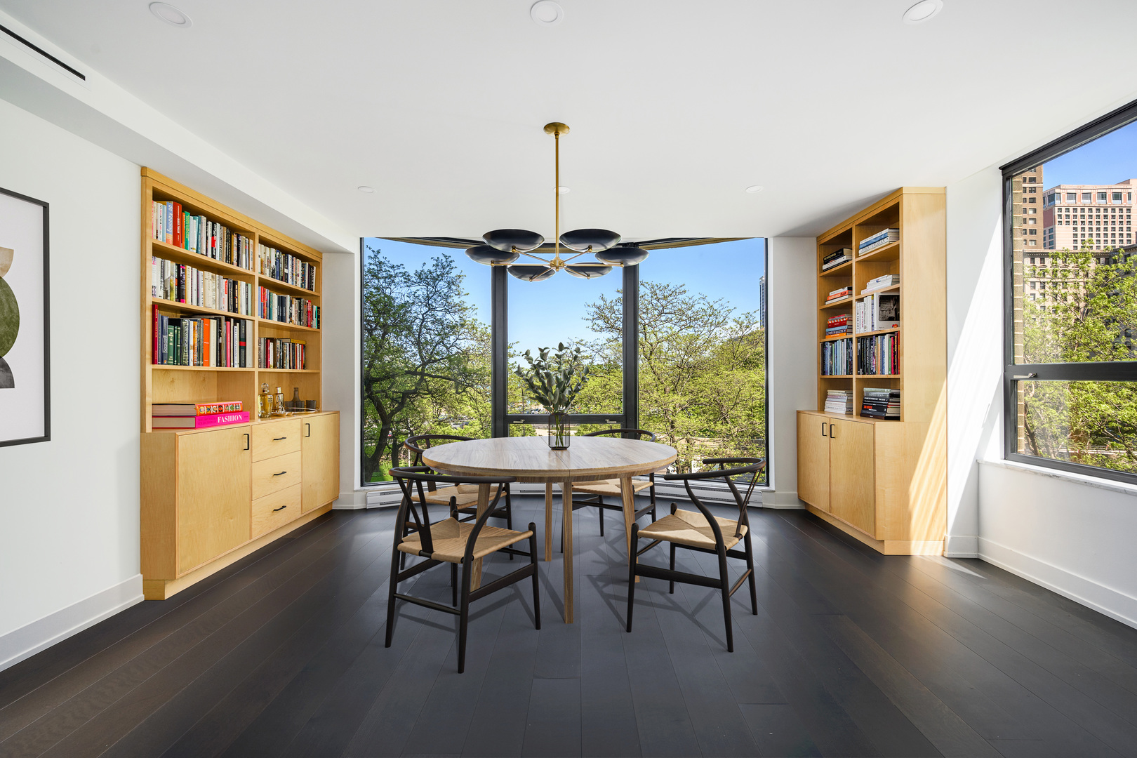 1040 North Lake Shore Drive, Unit 4A Chicago, IL 60611 - Photo 22 of 43 a dining room with furniture window wooden floor