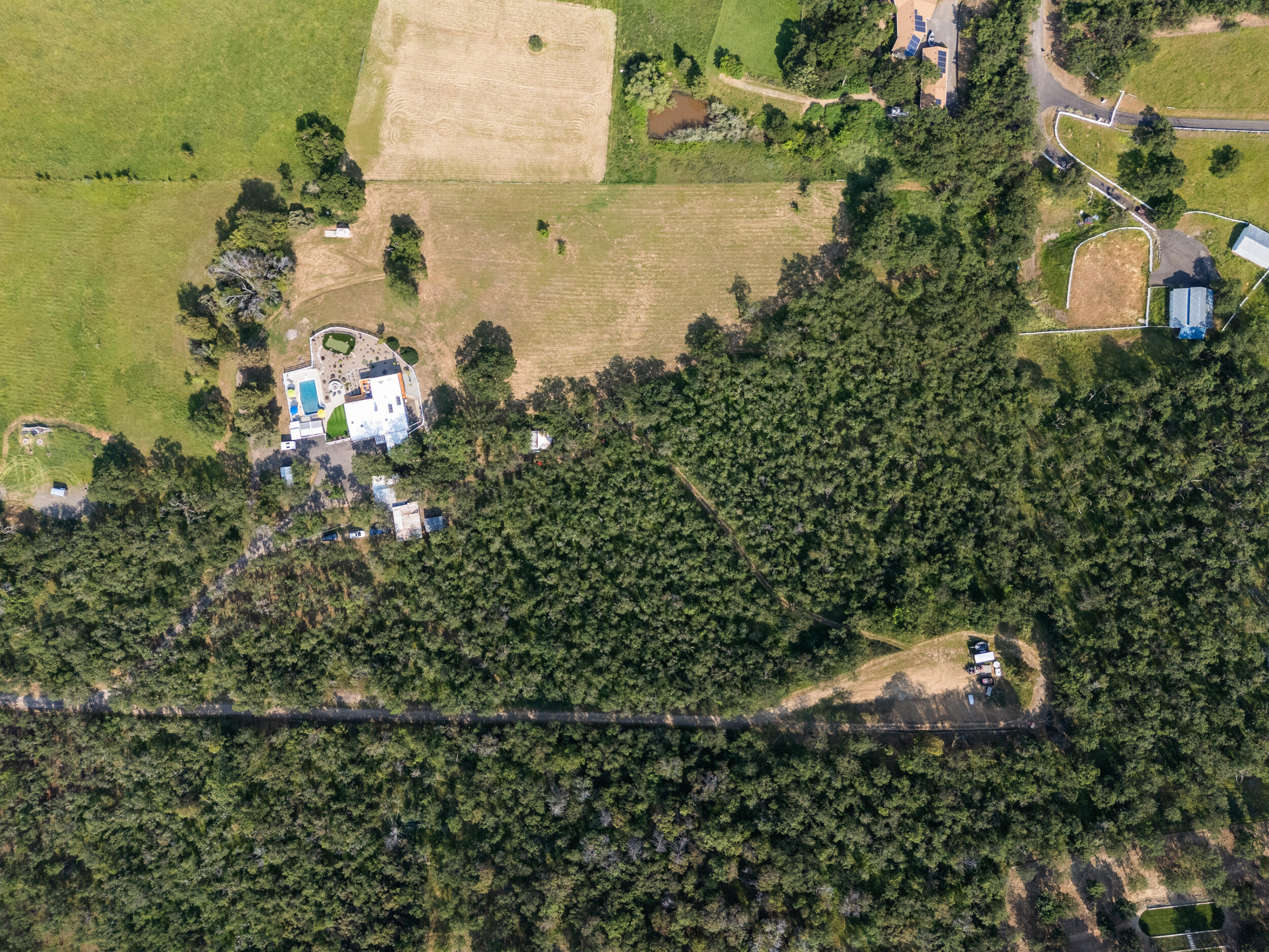 Pioneer Road Medford, OR 97501 - Photo 6 of 15 an aerial view of residential house with outdoor space and swimming pool