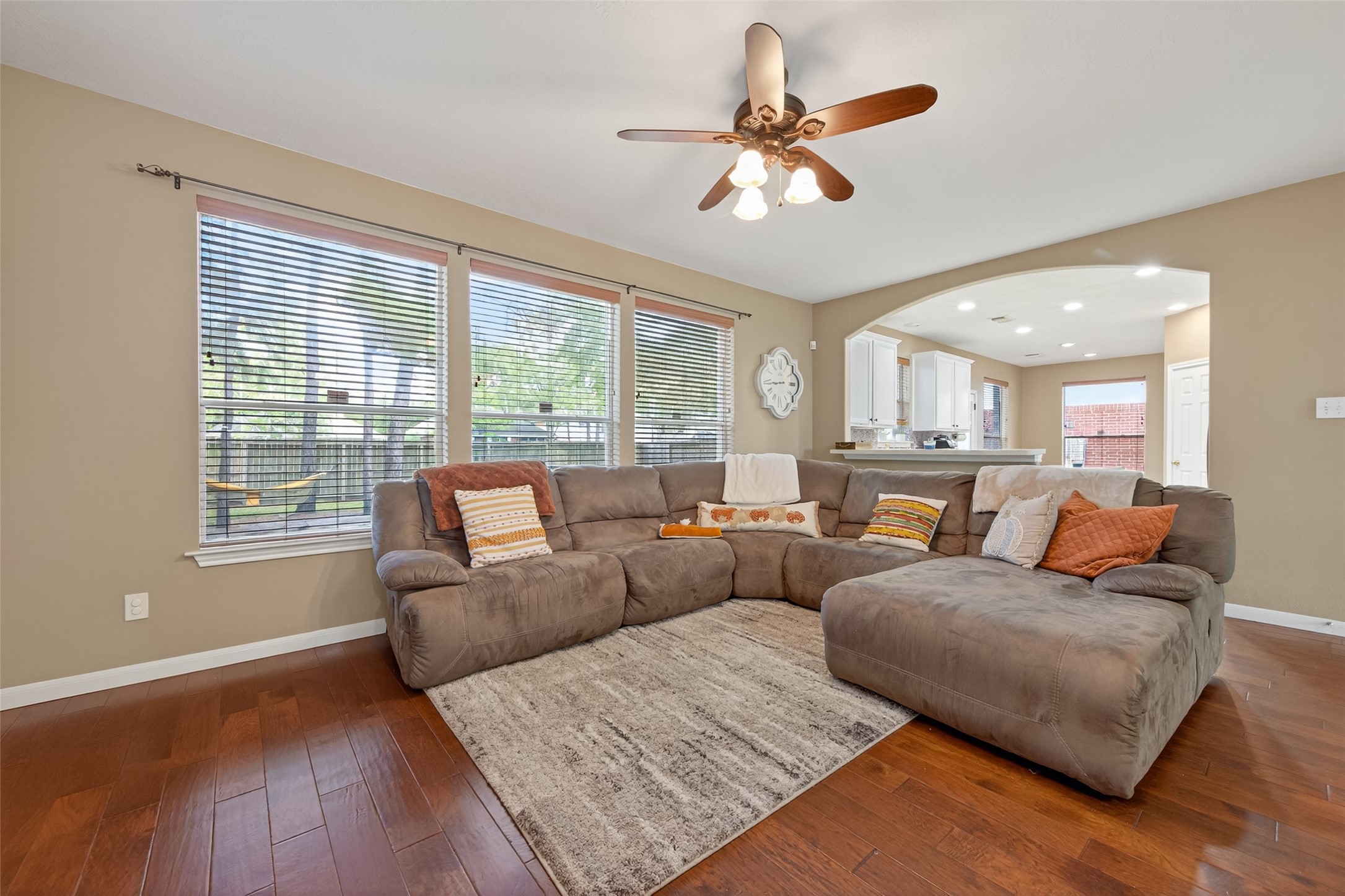 59 Genesee Ridge Drive Conroe, TX 77385 - Photo 13 of 44 a living room with furniture and a large window