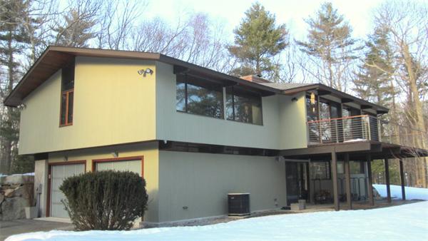 4 Old Farm Road Lincoln, MA 01773 - Photo 20 of 21 a front view of a house with garage