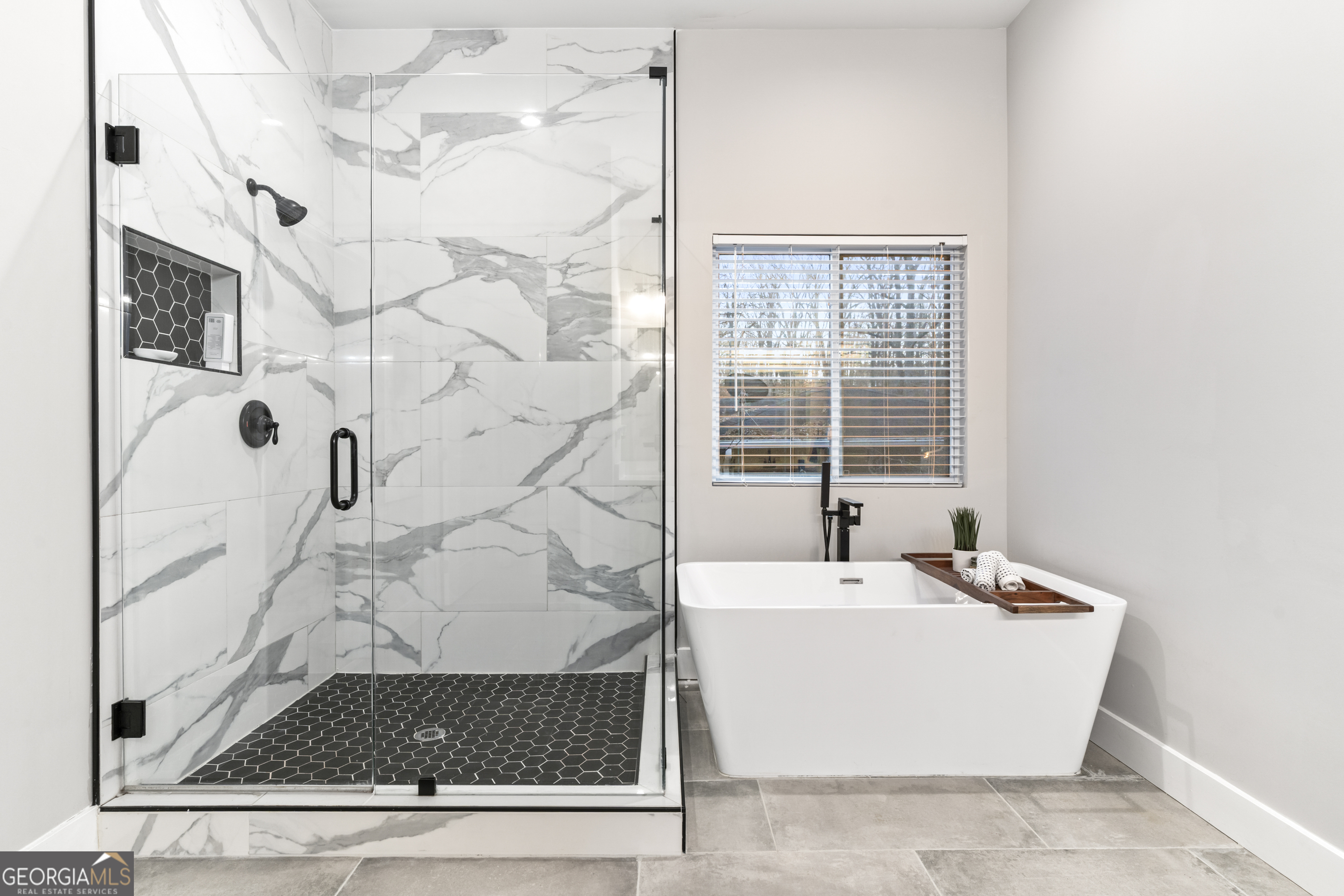 5410 Beth Drive Austell, GA 30106 - Photo 24 of 36 a bathroom with a bathtub and shower