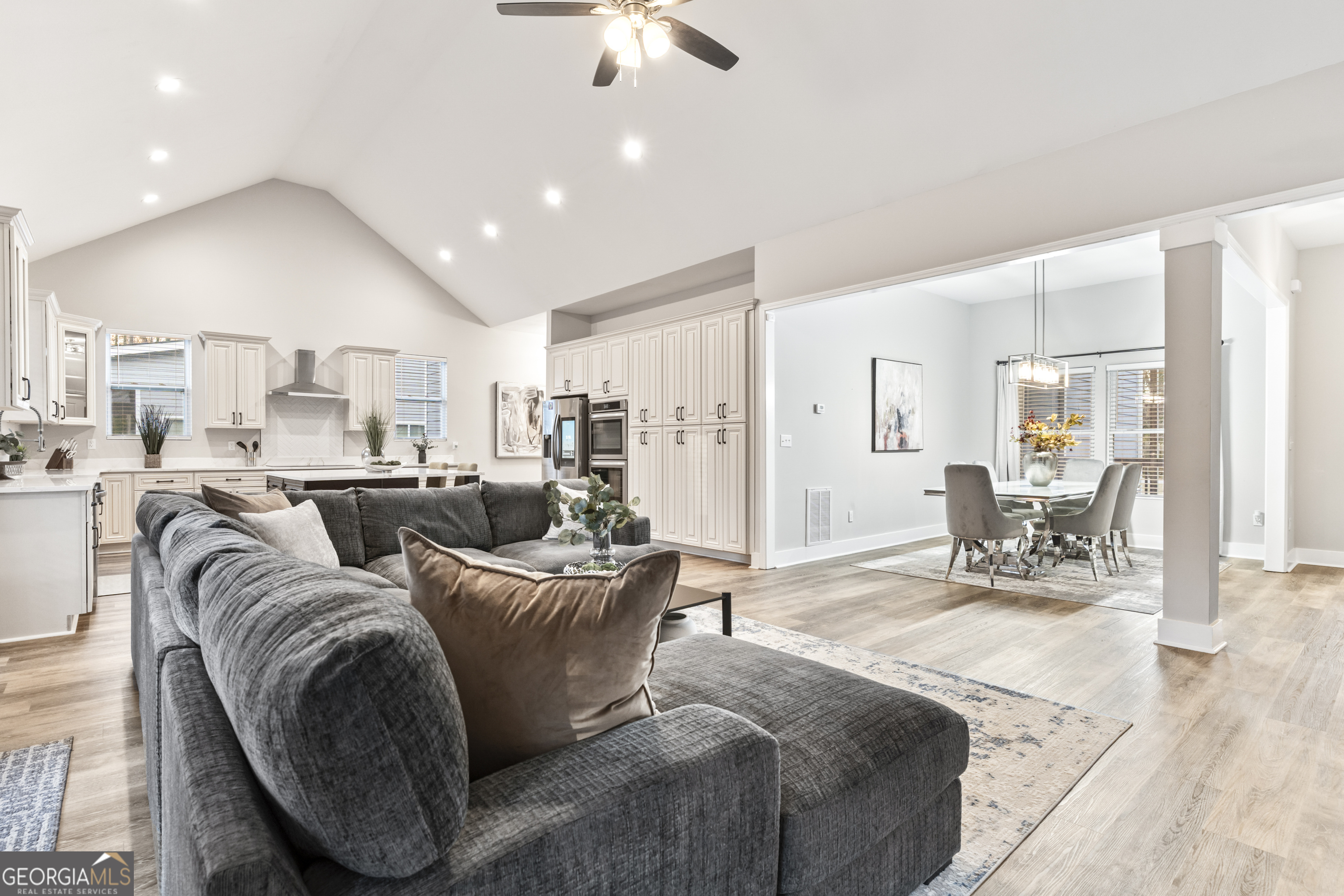 5410 Beth Drive Austell, GA 30106 - Photo 10 of 36 a living room with furniture and a chandelier