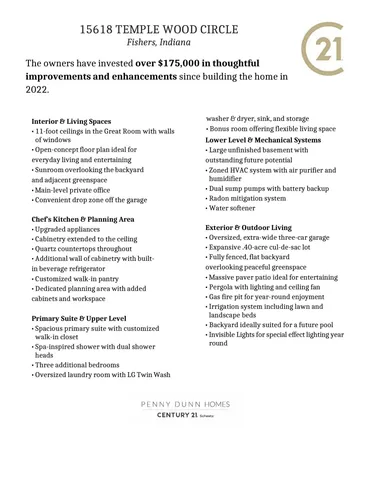 $675,000 | 15618 Temple Wood Circle, Fishers, IN 46037