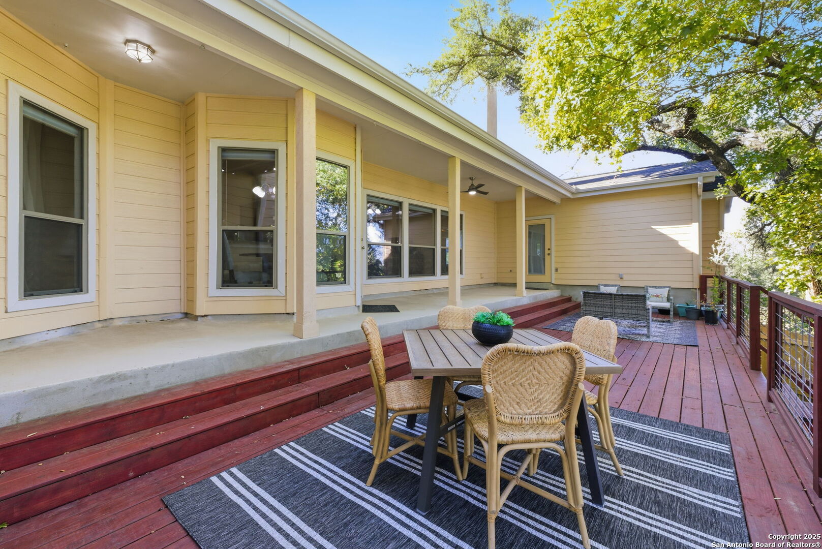 2291 Frontier Spring Branch, TX 78070 - Photo 2 of 58 a view of a house with a deck and a patio