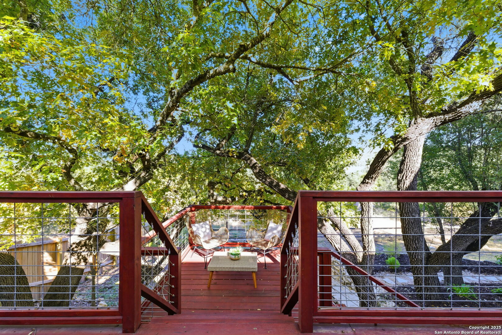 2291 Frontier Spring Branch, TX 78070 - Photo 46 of 58 a view of a balcony with wooden floor