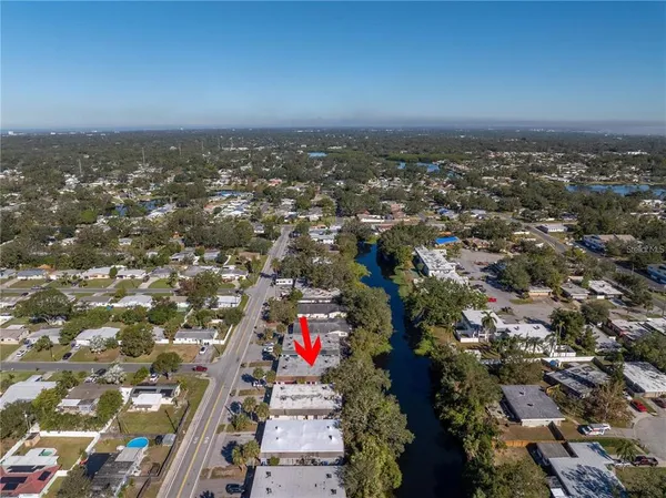 an aerial view of multiple house