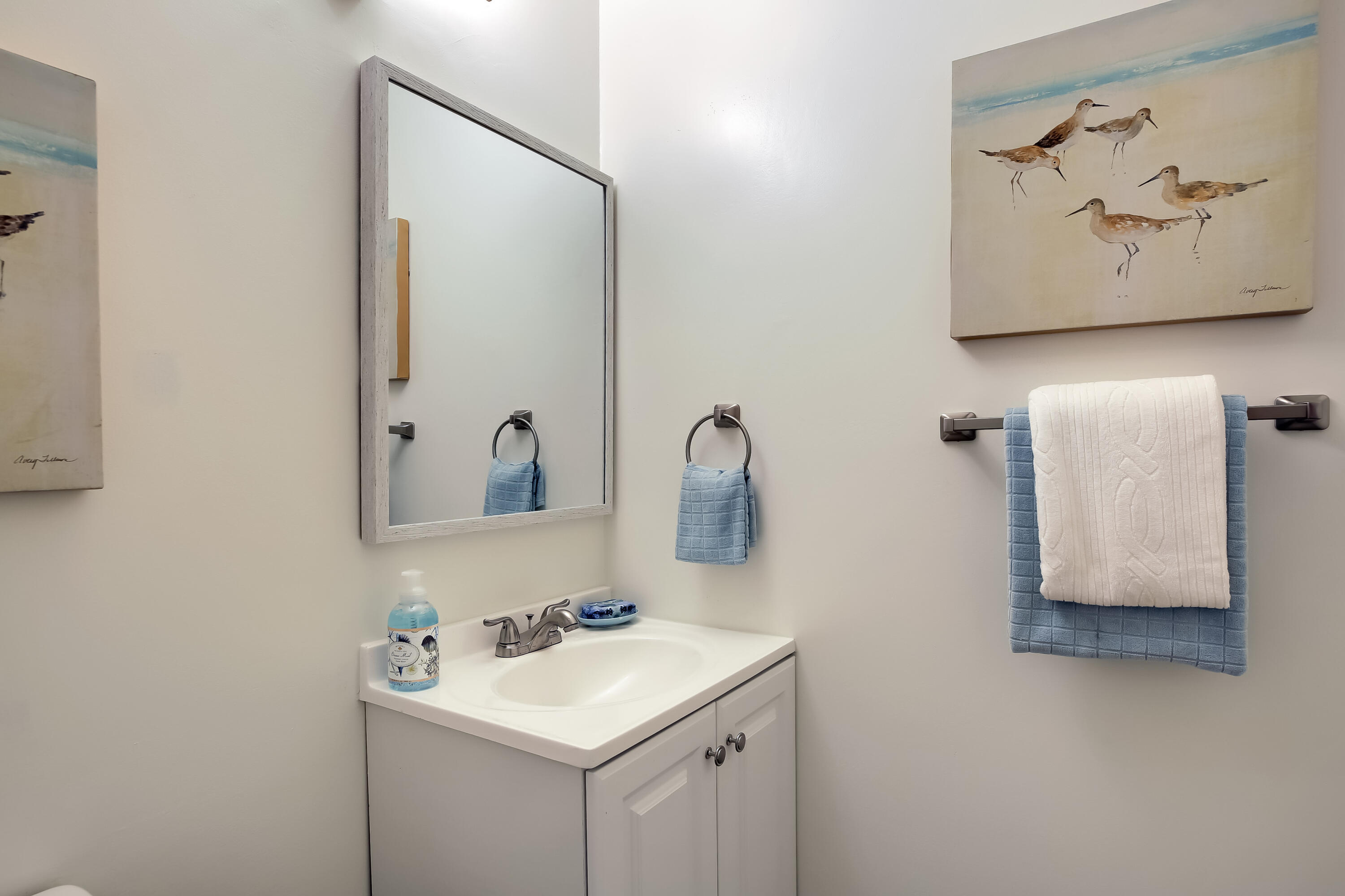 249 Placer Drive Santa Barbara, CA 93117 - Photo 17 of 33 a bathroom with a sink and a mirror