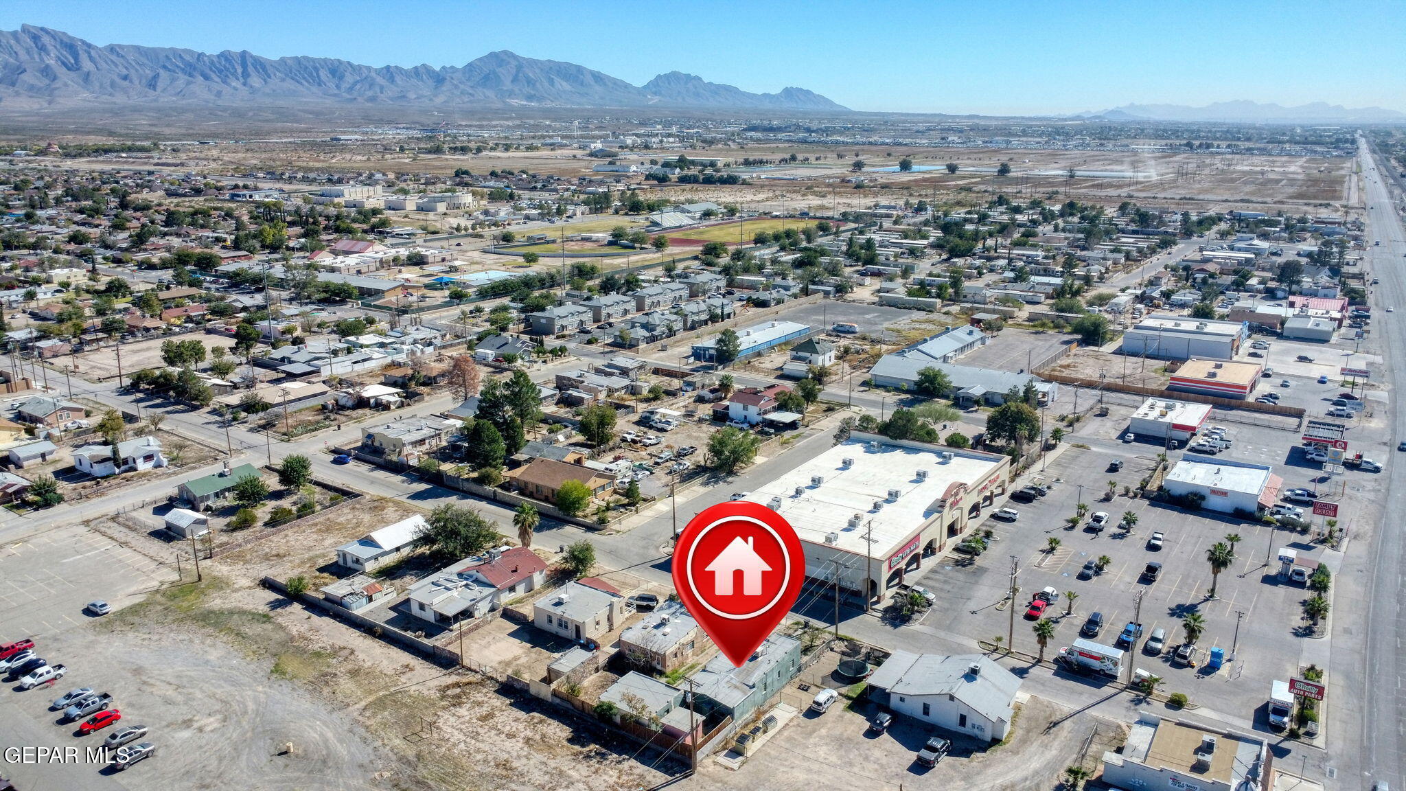 116 Tamarisk Street Anthony, TX 79821 - Photo 33 of 36 an aerial view of residential house with parking space