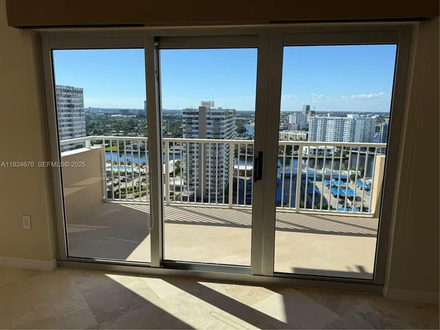 a view of front door