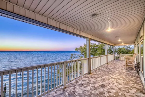 a view of a porch