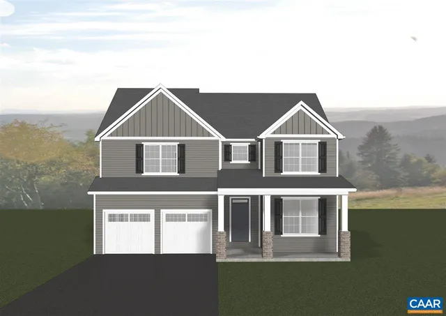 a view of house with backyard