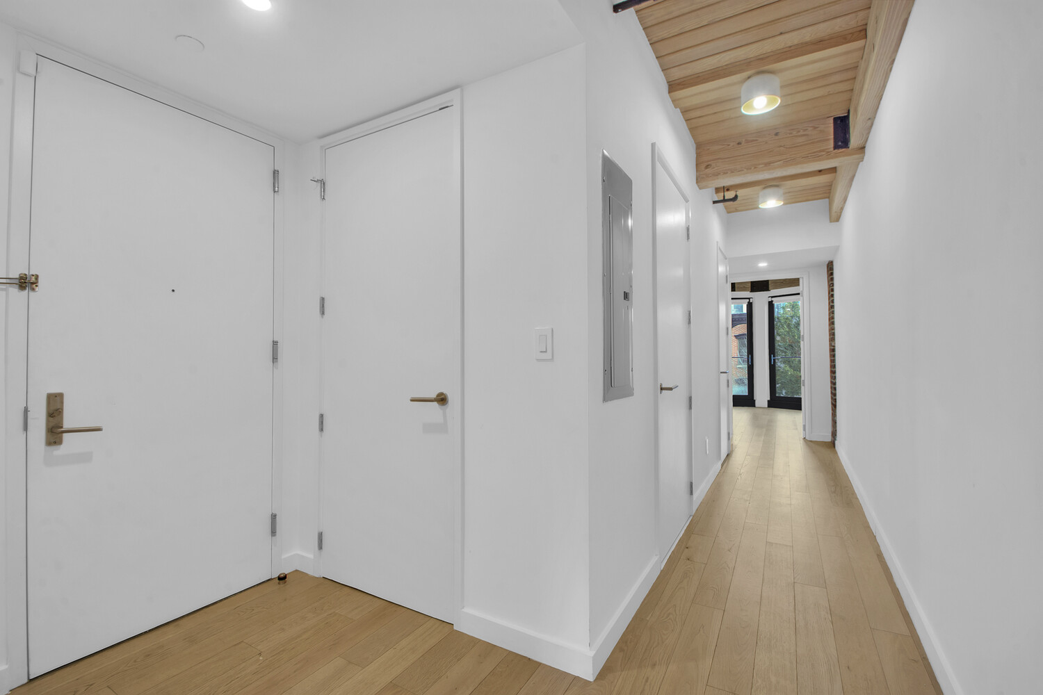 120 Java Street, Unit 4B Brooklyn, NY 11222 - Photo 20 of 48 a view of a hallway with wooden floor