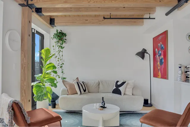 a outdoor living space with furniture