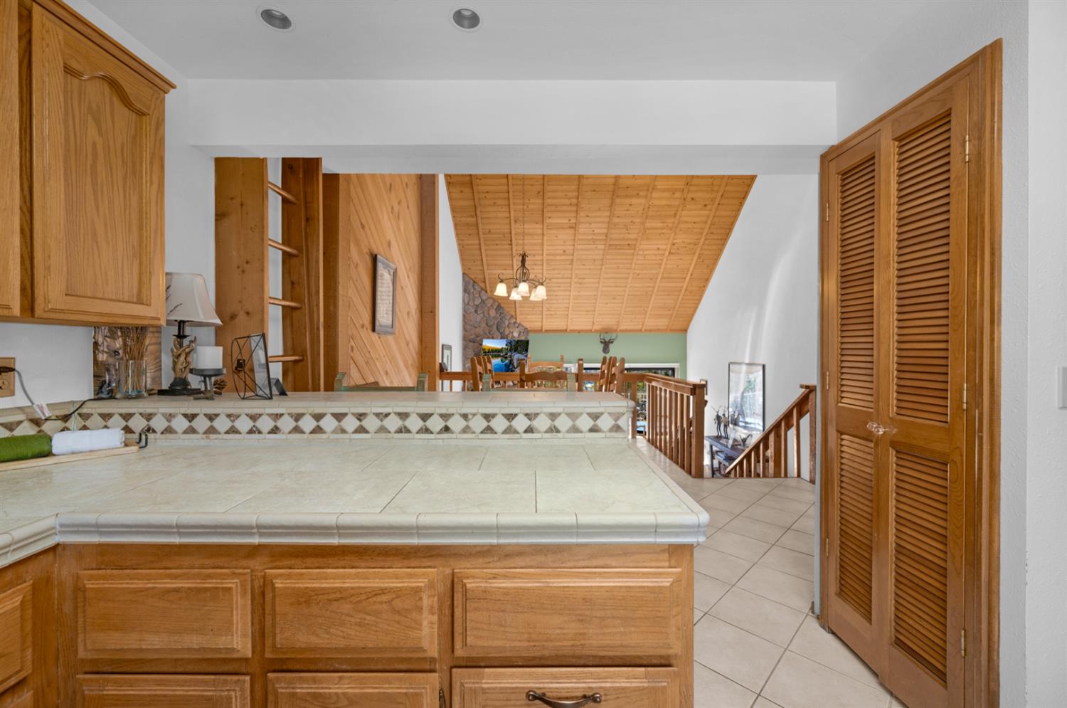 63215 Huntington Vista Road, Unit 80 Mono Hot Springs, CA 93642 - Photo 13 of 58 a view of kitchen with wooden floor and a large window