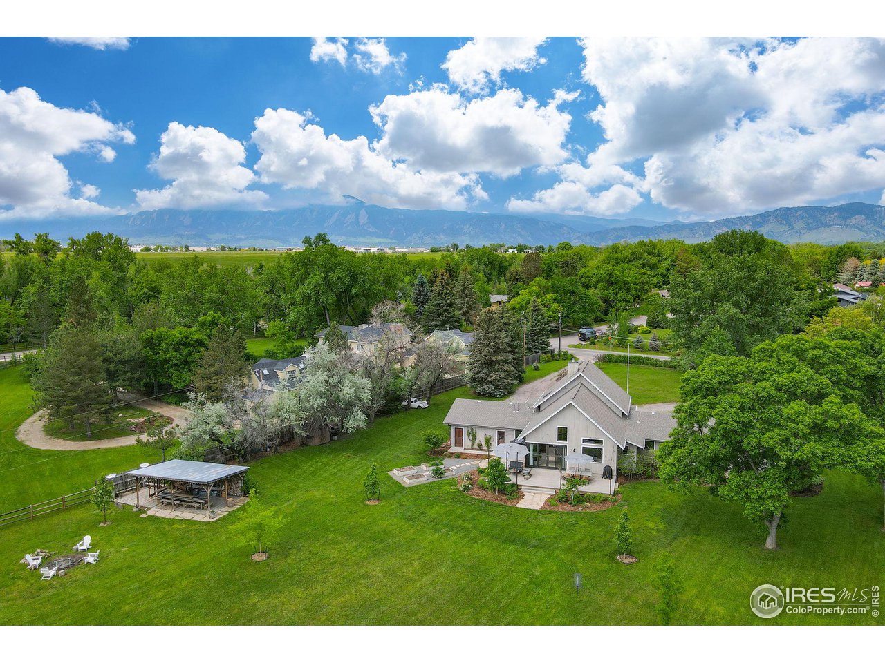 3858 57th Street Boulder, CO 80301 - Photo 38 of 39 a aerial view of a house with a yard